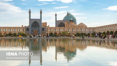 نقوش رقصان و پیچان بی‌همتای مسجدی در دل نقش‌جهان