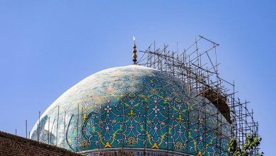 عملیات مرمت آرایه‌های کاشی‌کاری مسجد جامع اصفهان آغاز شد